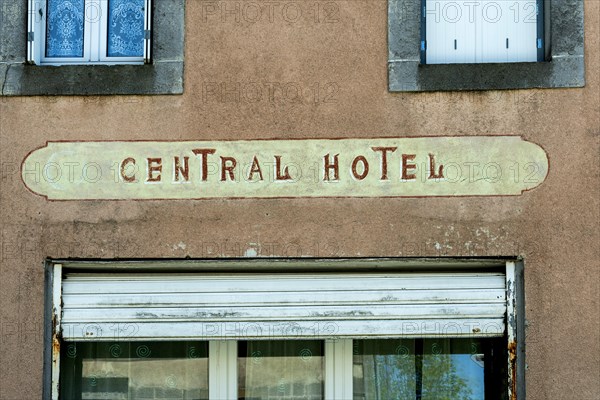 Old hotel sign