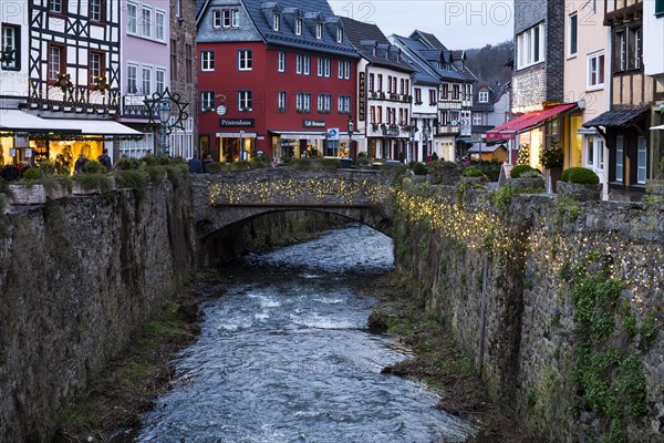 The Erft flows through the old town of Bad Muenstereifel