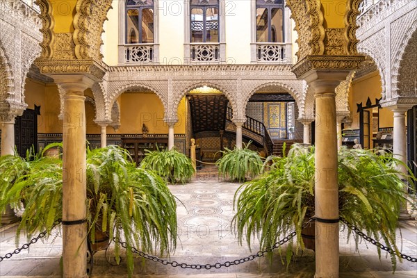 Patio of the Palace and Museum Palacio de la Condesa de Lebrija in Seville