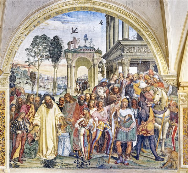 Benedict receives the Roman youths Maurus and Placidius