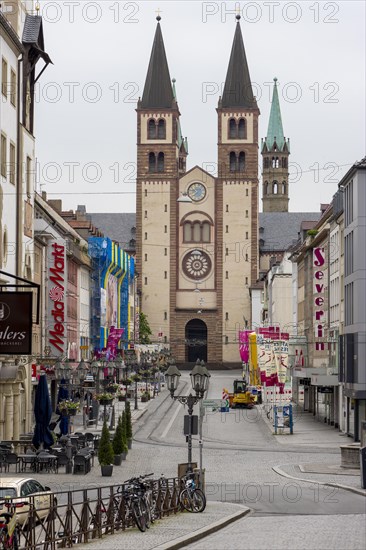 The Romanesque-style Wuerzburg Cathedral