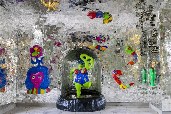 Historic Grotto designed by Niki de Saint Phalle in the Herrenhaeuser Gardens