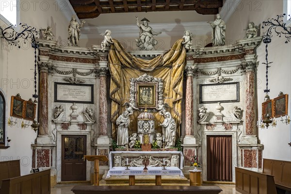 Interior of the Franciscan Church of Santa Clara in Kotor