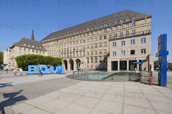 City Hall with Script Bochum