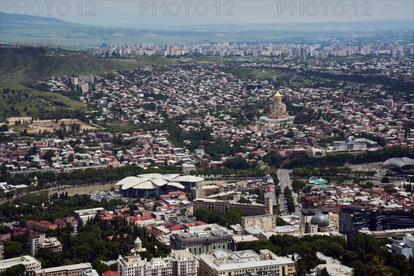 View of Tbilisi from Mtazminda Mountain