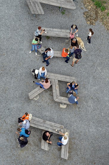 View of visitors from the Solitaire observation tower