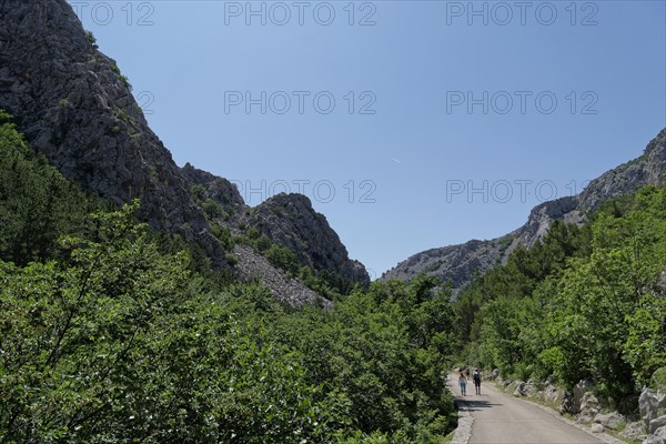 Paklenica National Park in the Velebit limestone mountains in northern Dalmatia. Paklenica Starigrad