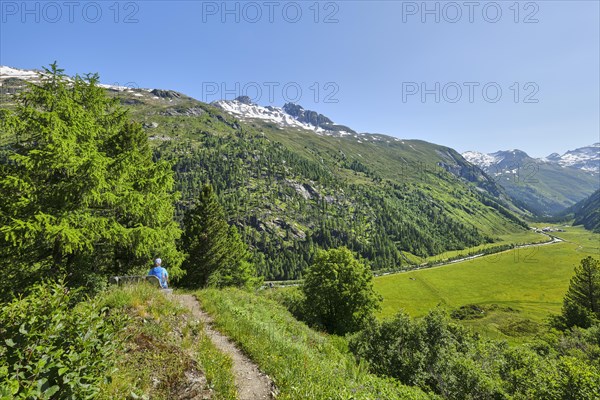 Hiker enjoying the view