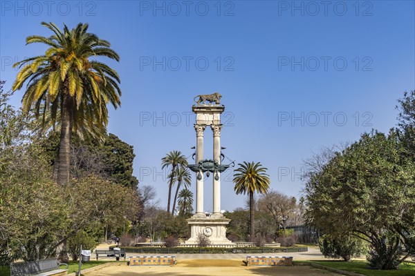 Columbus Monument in the Murillo Gardens Jardines de murillo