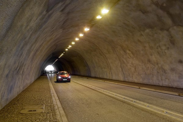 Tunnel of the state road 96 at the Rappbode dam