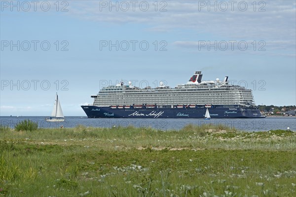 Mein Schiff cruise ship off Falckenstein