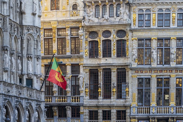 Facade with golden decorations