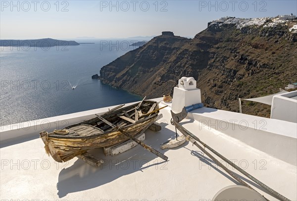 Old Rowing Boat on Terrace Roof