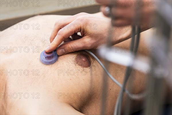 ECG examination by a doctor