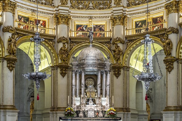 Interior of the Cathedral of Santa Maria de la Encarnacion in Granada