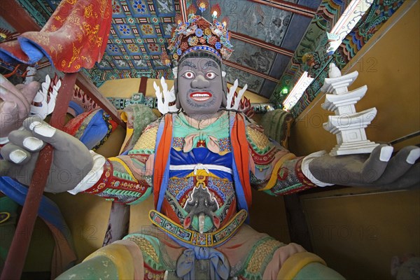 Temple guards at Baekyangsa or Baegyangsa Temple in Naejangsan National Park