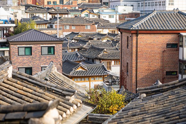 Roofs of old traditional houses