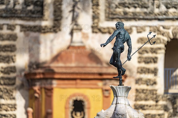 Neptune Fountain in the Gardens of the Royal Palace Alcazar