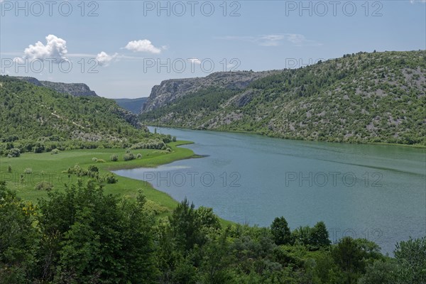 Lake Krka and the Dinara Mountains