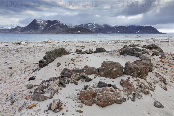 17th century remains of blubber ovens from Dutch whalers at Smeerenburg on Amsterdam Island