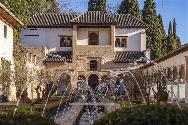 Fountain in the Acequia Courtyard of the Generalife