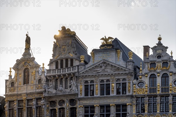 Facade with golden decorations