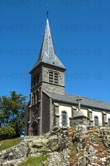 Church Saint-Sebastien of Saint-Genes-Champespe village