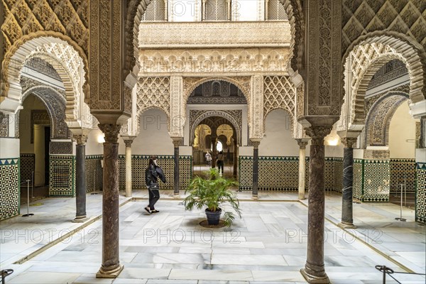 Courtyard in the Alcazar Royal Palace