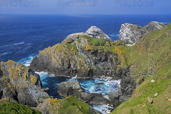 Spectacular coastline with sea cliffs