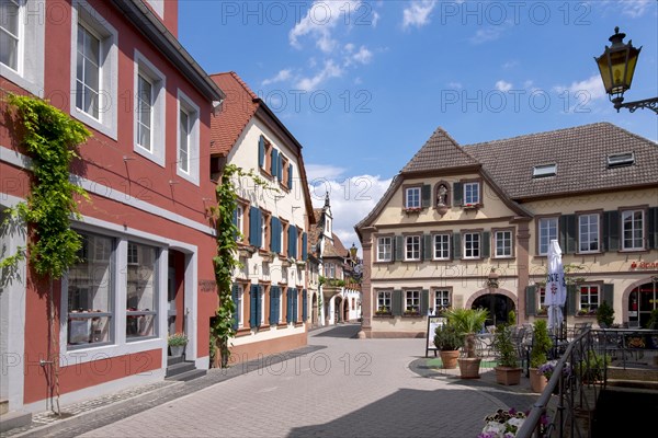 Village street in the wine village of St Martin