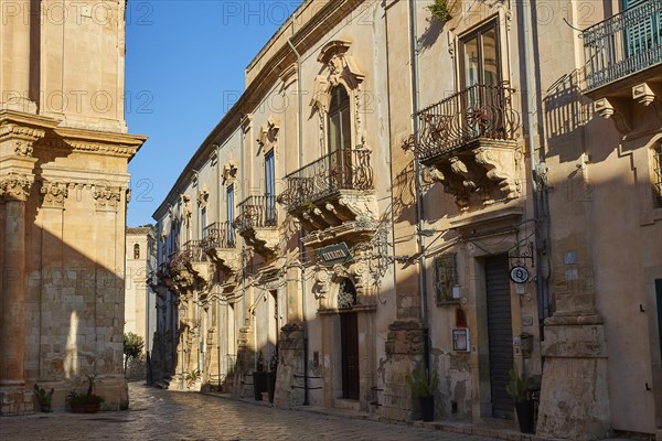 Baroque house facades