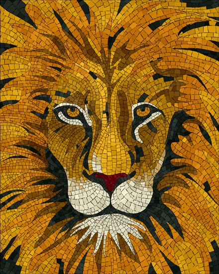 Lion mosaic