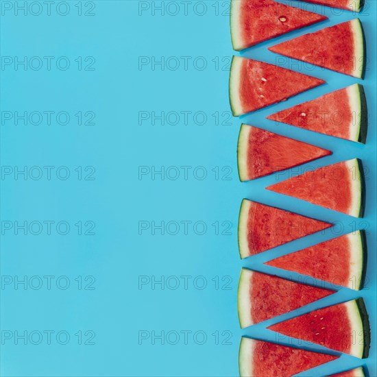 Watermelon background with copyspace left