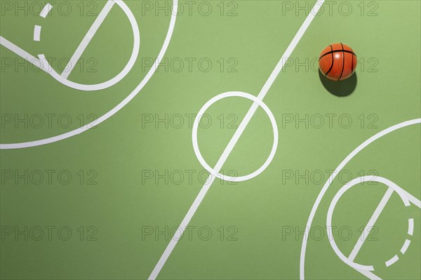 Basketball minimalist still life
