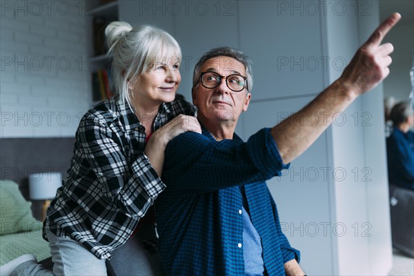 Elderly couple retirement home