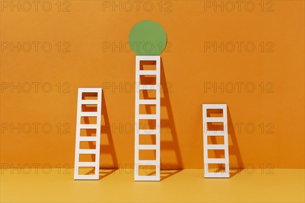 Ladders arrangement with circle