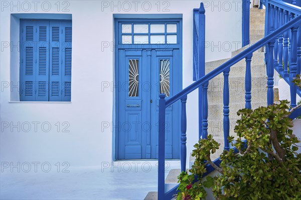 Traditional Greek doorstep