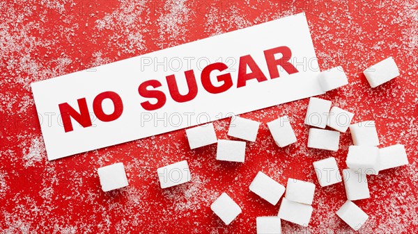 Message stop eating sugar