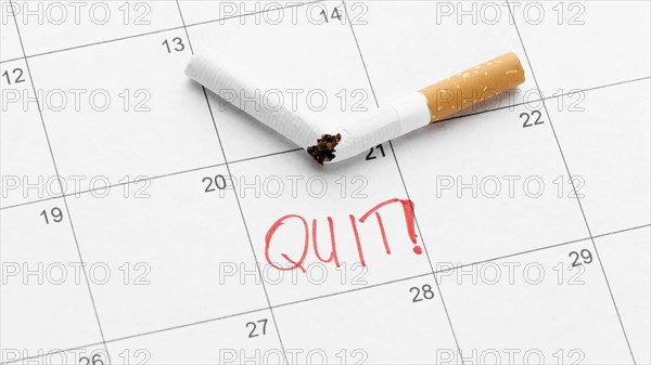 Calendar date quit smoking