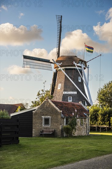 Mill in Formerum on the North Sea island of Terschelling