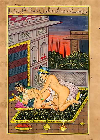 Depiction of an erotic scene