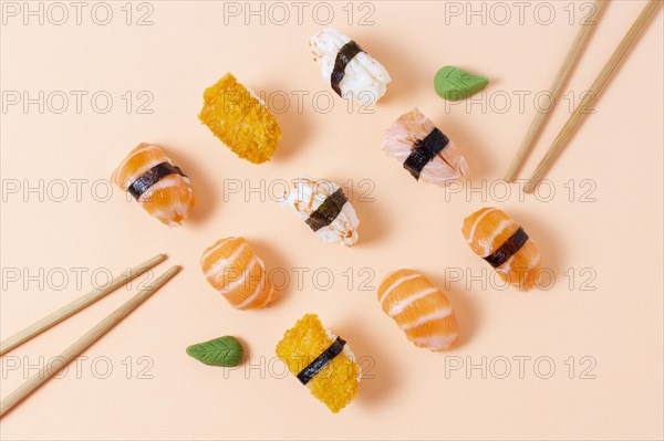 Geometric with sushi