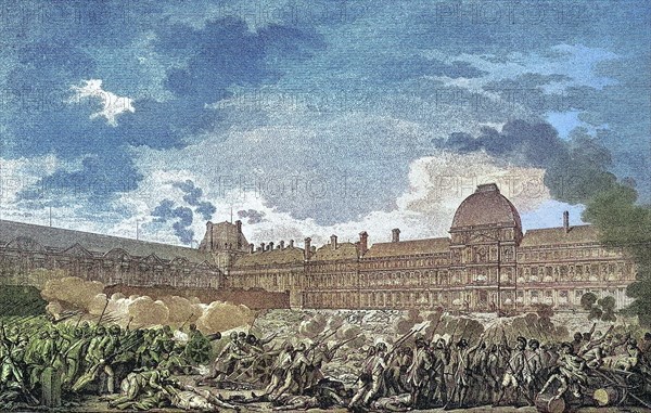 The attack on the Tuileries Palace