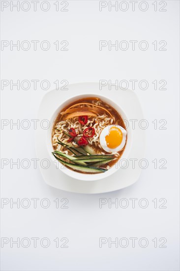 Bowl with asian soup