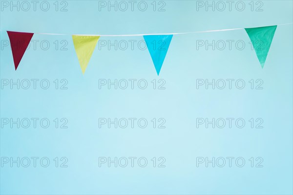 Colorful pennant garland