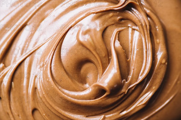 Melted chocolate swirl background