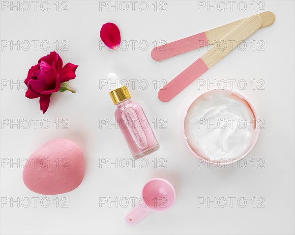 Rose products beauty health spa concept