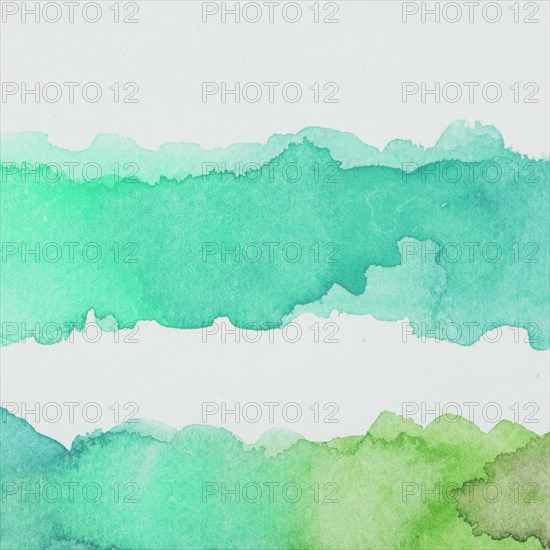 Spills emerald green watercolor