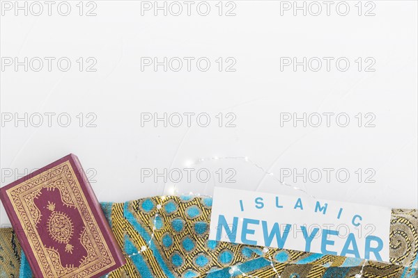 Islamic new year words koran tablecloth