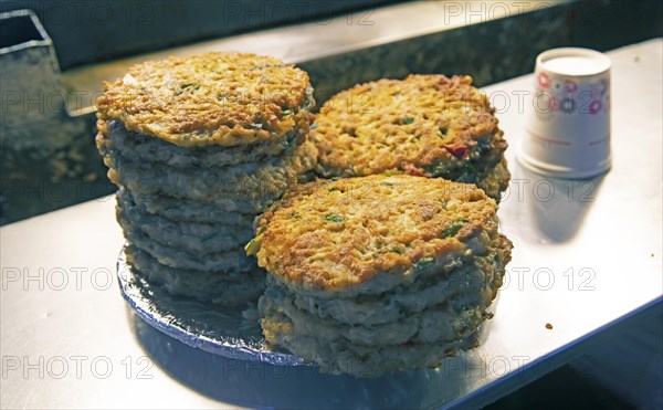 Bindaetteok or mung bean pancakes